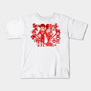 King and Queen of Hearts Kids T-Shirt